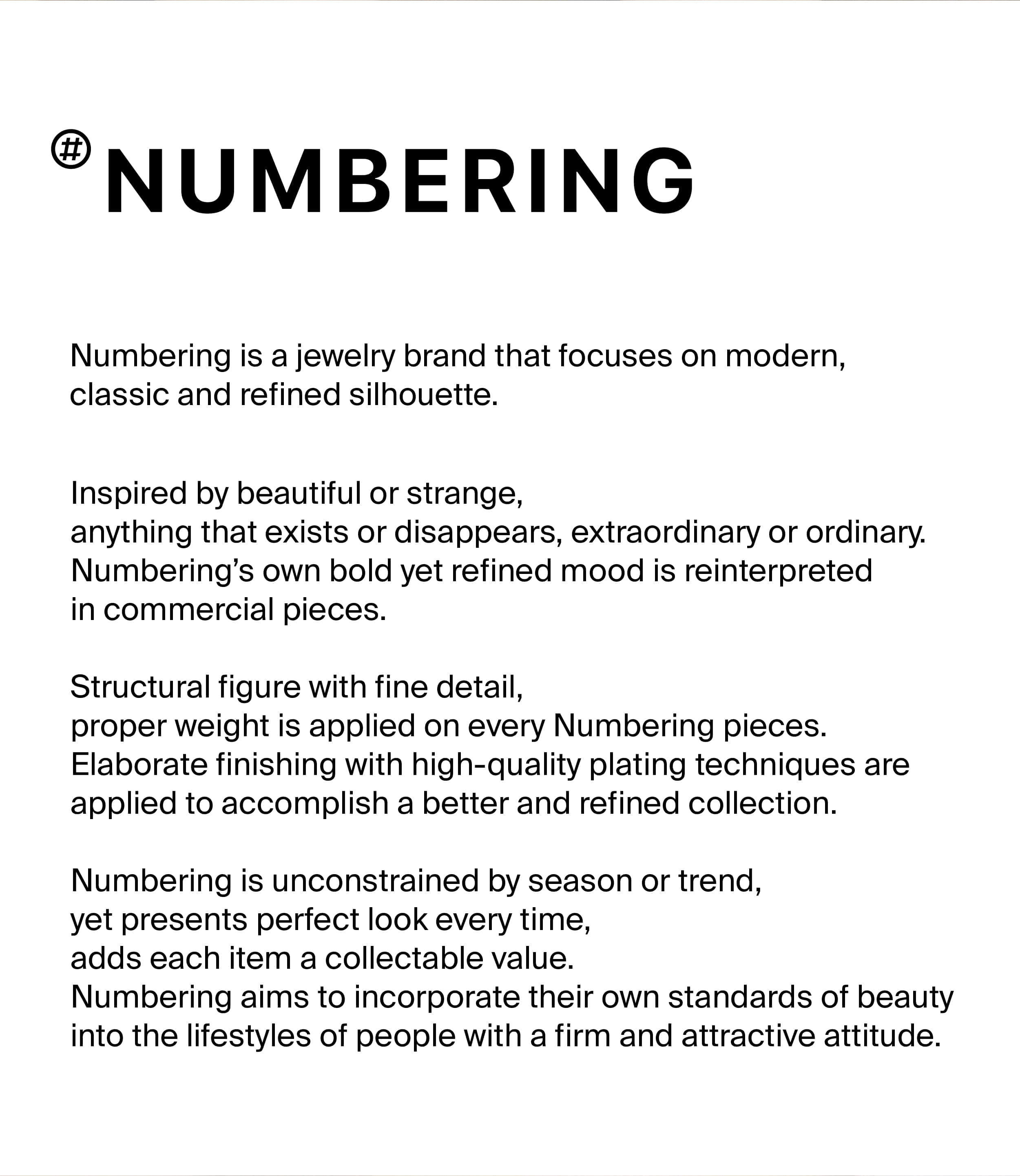 about numbering